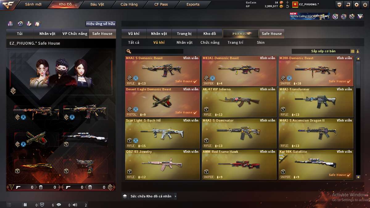 shop acc cf uy tin gia re